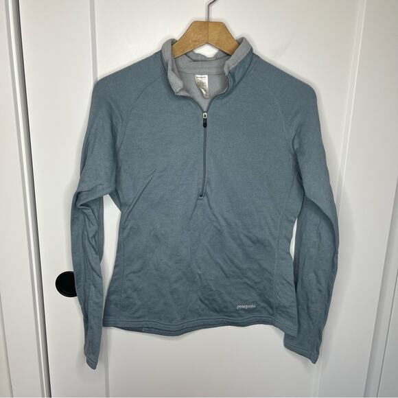 Patagonia Baby Blue Quarter Zip Fleece Pullover Size Medium - Picture 1 of 6